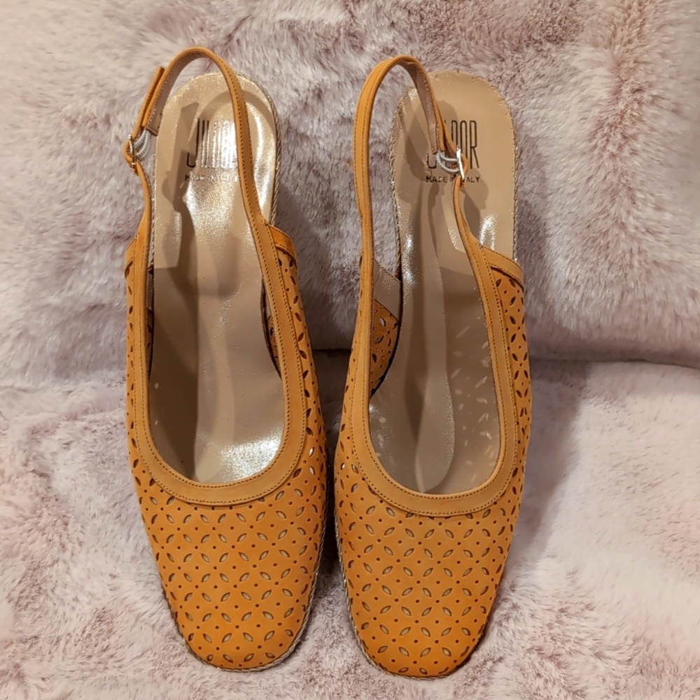 Jildor Wedge Slingbacks 10.5